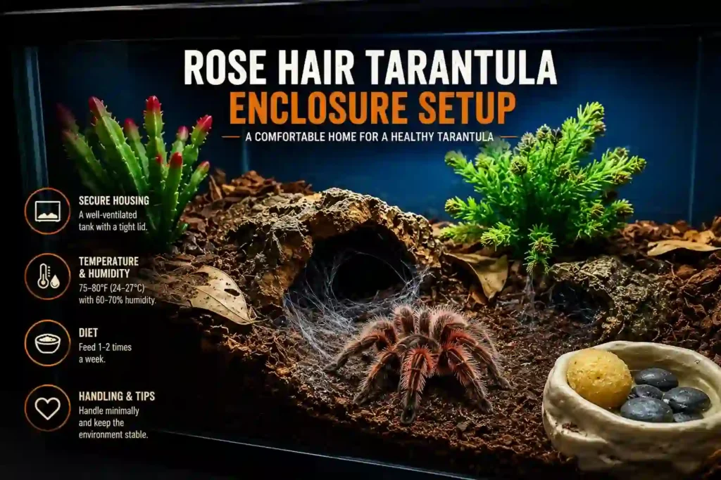 Rose Hair Tarantula Care: The Complete Guide (Grammostola rosea & porteri)