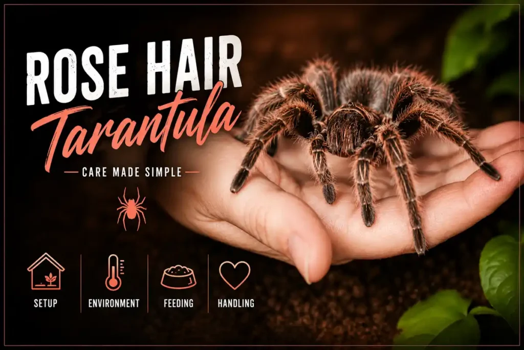 Rose Hair Tarantula Care: The Complete Guide (Grammostola rosea & porteri)
