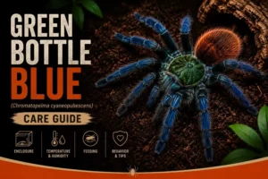 Green Bottle Blue Care Guide: Enclosure, Diet & Molting