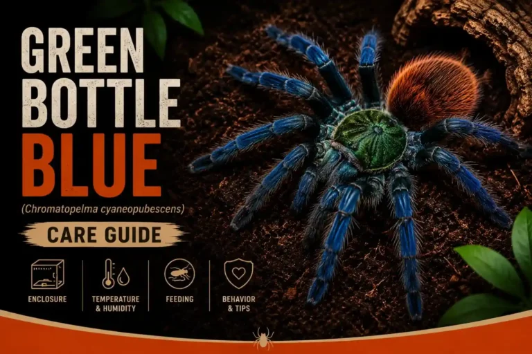 Green Bottle Blue Care Guide: Enclosure, Diet & Molting